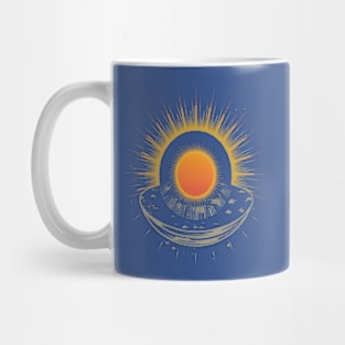 Celestial Splendor: Total Eclipse T-Shirt - Embrace the Darkness in Style! Mug